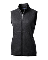 Cutter & Buck Women's Mainsail Sweater-Knit Full Zip Vest