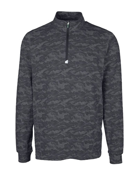 Cutter & Buck Men's Traverse Big & Tall Camo Quarter Zip Pullover