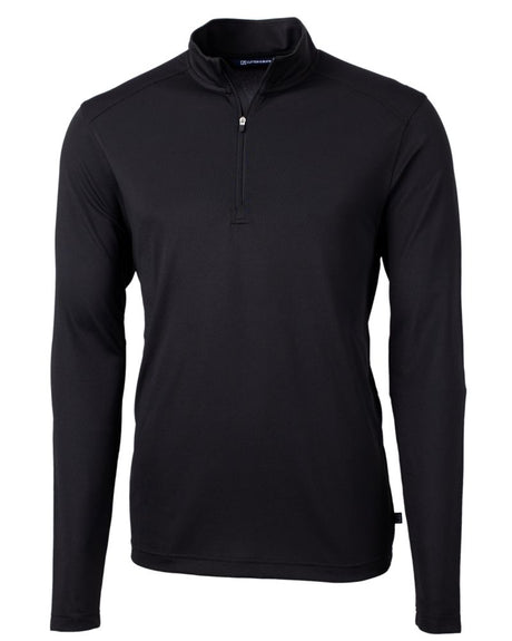 Cutter & Buck Men's Virtue Recycled Featherlight Pique Quarter Zip Pullover