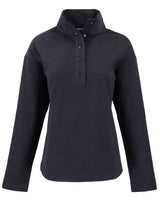 Cutter & Buck Women's Hunts Point Recycled Fleece Hybrid Snap Placket Pullover