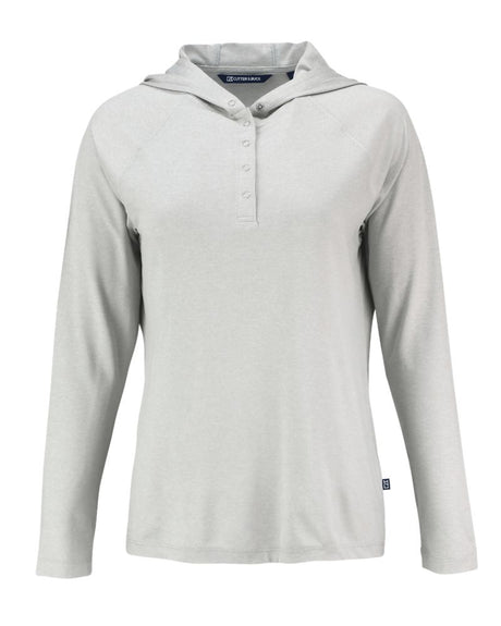 Cutter & Buck Women's Coastline Recycled Double Peached Hooded Pullover