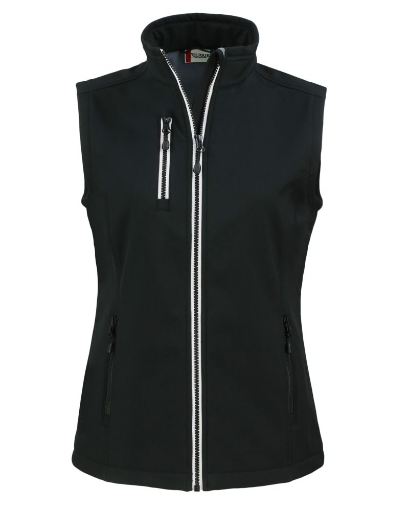 Clique Women's Telemark Recycled Stretch Softshell Full Zip Vest