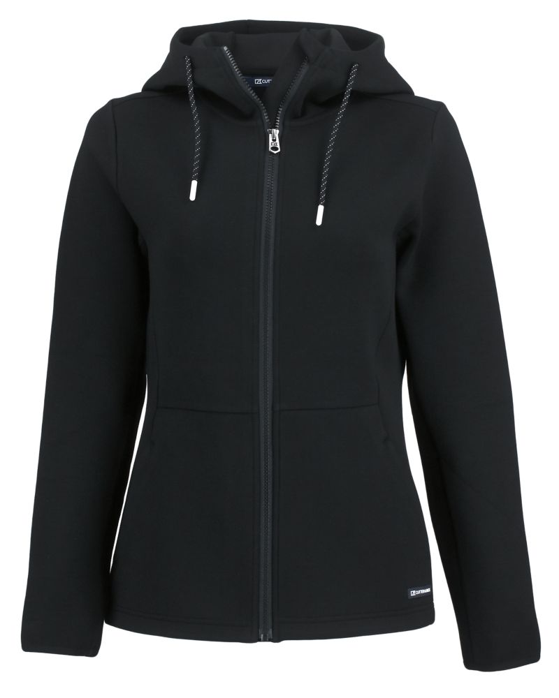 Cutter & Buck Women's Roam Recycled Buttery-Soft Knit Full Zip Hooded Jacket