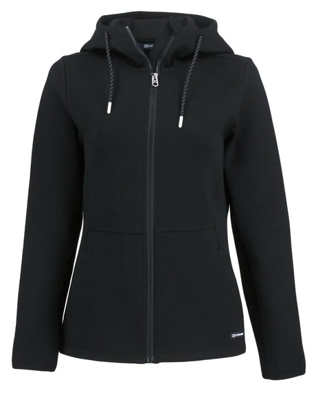 Cutter & Buck Women's Roam Recycled Buttery-Soft Knit Full Zip Hooded Jacket