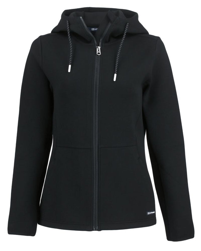 Cutter & Buck Women's Roam Recycled Buttery-Soft Knit Full Zip Hooded Jacket