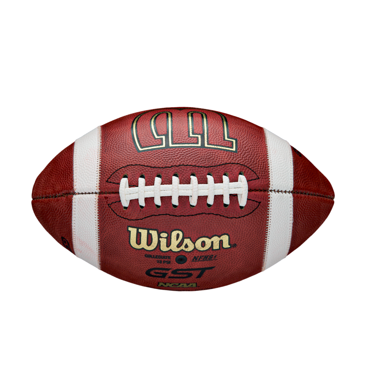 Wilson GST Red Leather Game Football-4