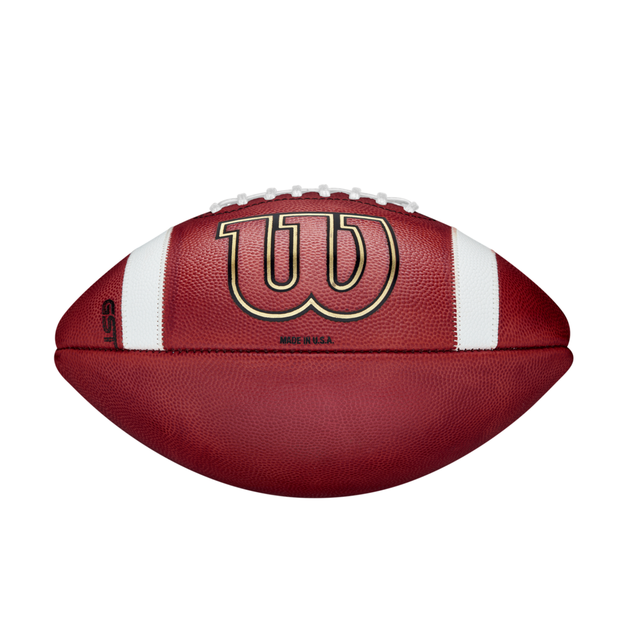 Wilson GST Red Leather Game Football-5