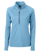Cutter & Buck Women's Adapt Recycled Soft Knit Stretch Half Zip Pullover
