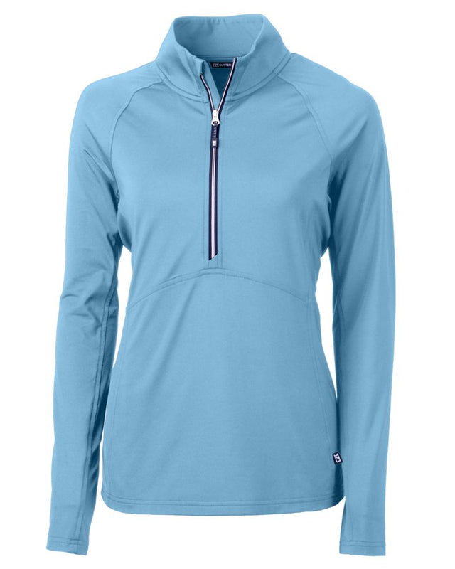 Cutter & Buck Women's Adapt Recycled Soft Knit Stretch Half Zip Pullover