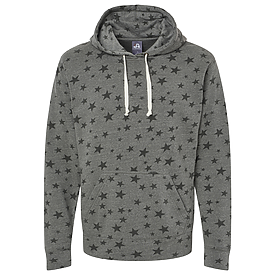 J. America Men's Fleece Triblend Hooded Sweatshirt 8871C