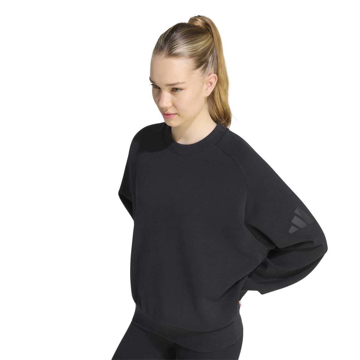 adidas Women's Soft Lux Loose Sweatshirt-4