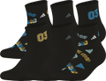 adidas Youth Cushioned Graphic 2.0 6-Pack Quarter Sock-1