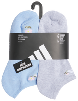 adidas Women's Athletic Cushioned Graphic 6-Pack No Show Sock-5