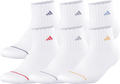 adidas Girl's Sport Fashion 6-Pack Quarter Sock-1