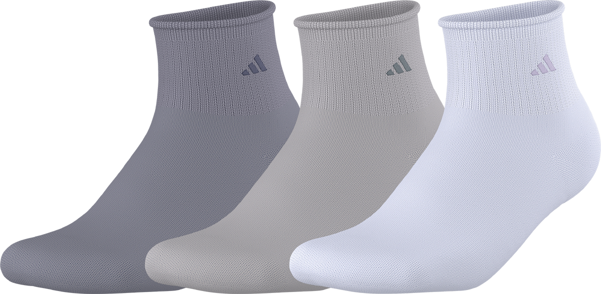 adidas Women's Cushioned Comfort 3.0 3-Pack Quarter Sock-1