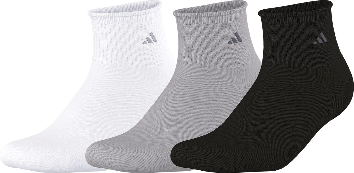adidas Women's Cushioned Comfort 3.0 3-Pack Quarter Sock-1
