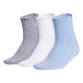 adidas Women's Performance Ruffle 3-Pack Quarter Sock-1