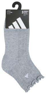 adidas Women's Performance Ruffle 3-Pack Quarter Sock-13