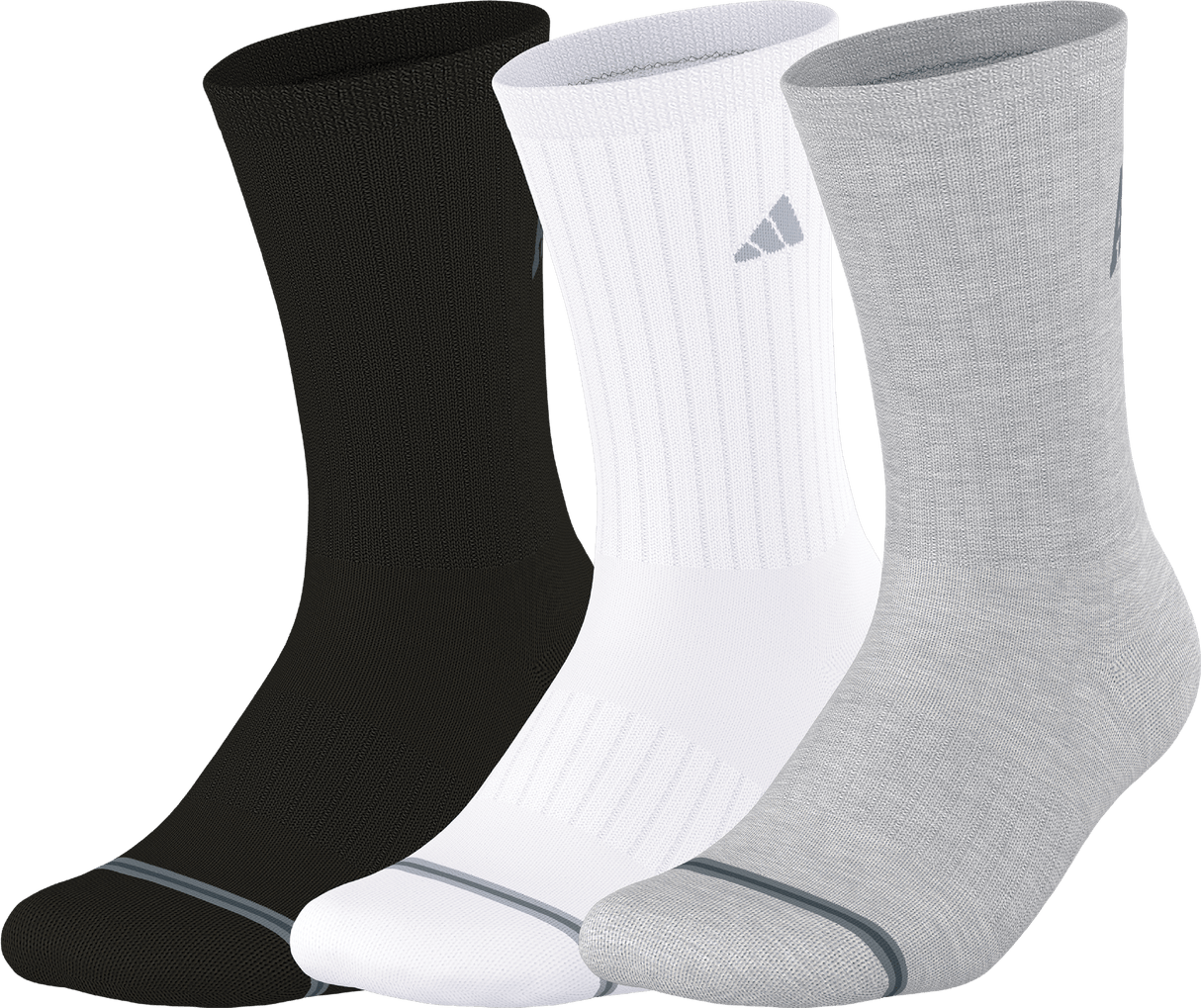 adidas Men's Foundation Sport 3.0 3-Pack Crew Sock-1