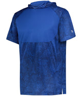 Badger Sport Youth Stadium Print Short Sleeve Hooded Tee