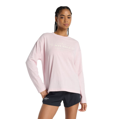 New Balance Women's United Airlines NYC Half Graphic Long Sleeve-1