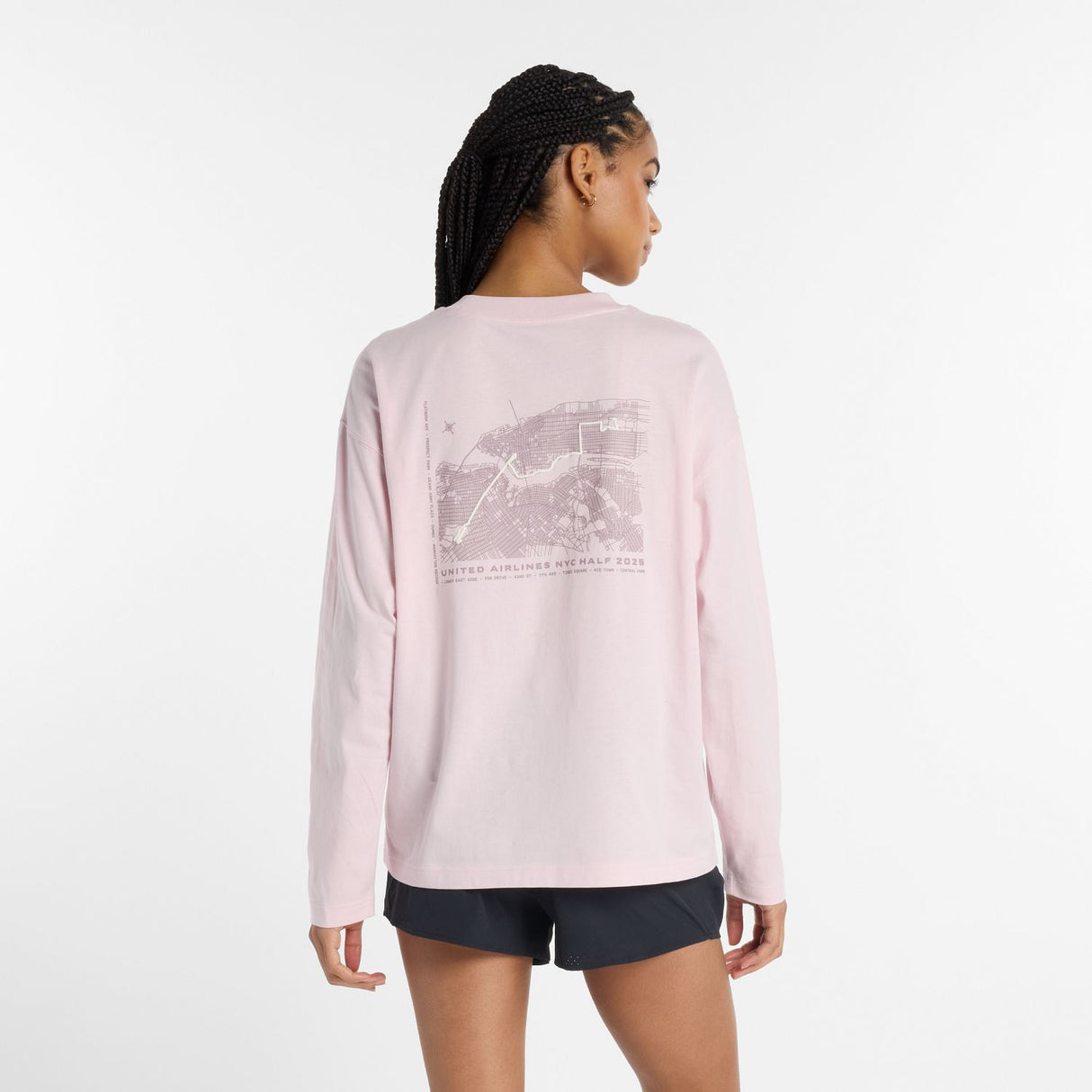 New Balance Women's United Airlines NYC Half Graphic Long Sleeve-5