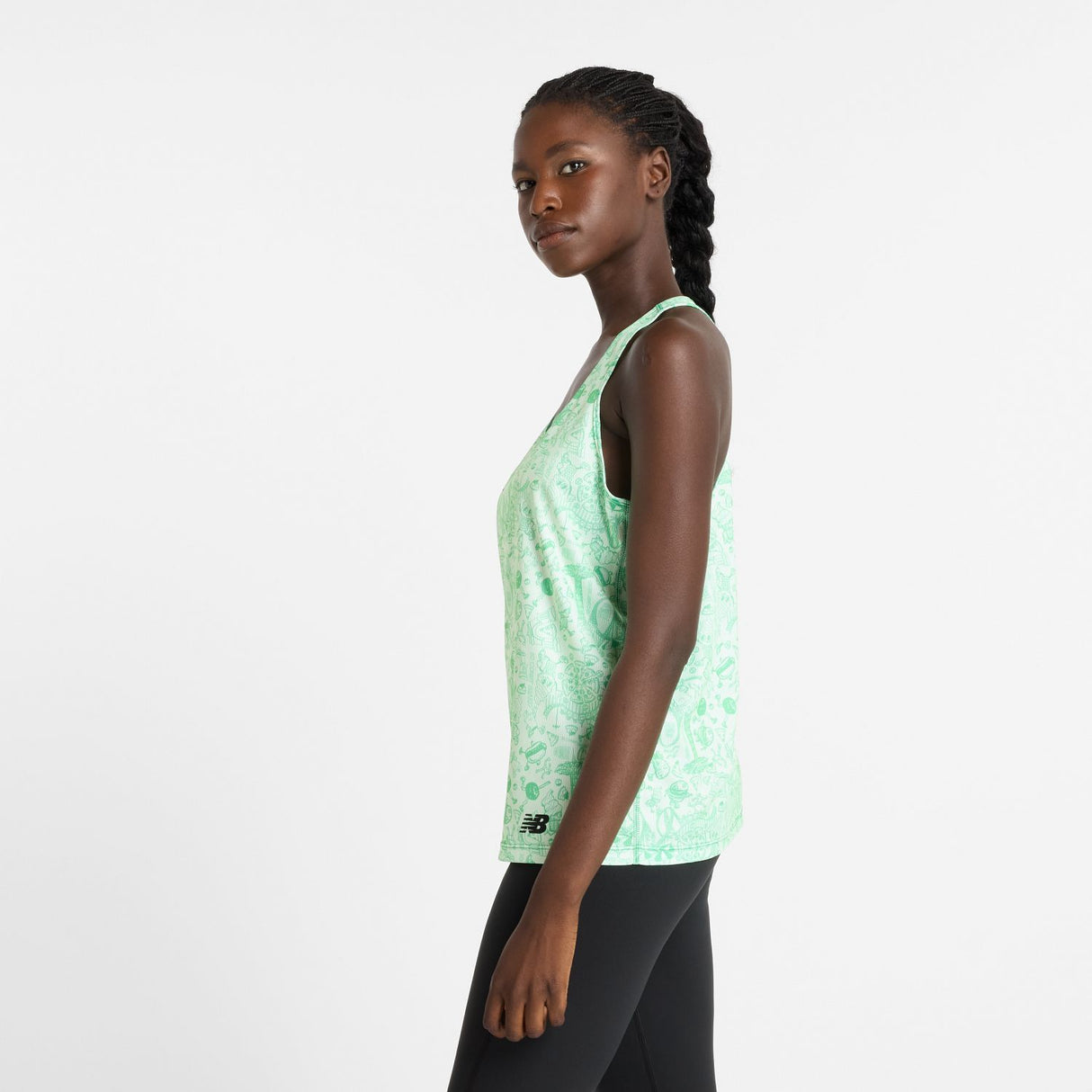 New Balance Women's RBC Brooklyn Half Printed Run Singlet-4