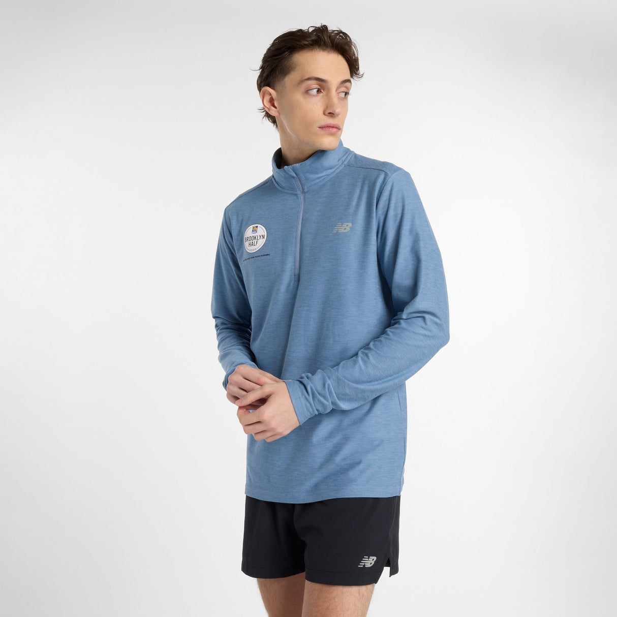 New Balance Men's RBC Brooklyn Half Space Dye 1/4 Zip-2