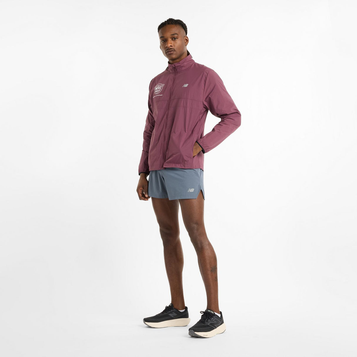 New Balance Men's United Airlines NYC Half Athletics Packable Jacket-1