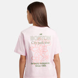 New Balance Girls' Boston Floral Graphic T-Shirt-5