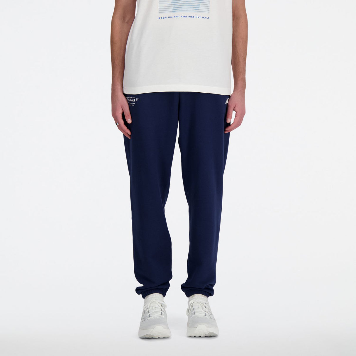 New Balance Men's United Airlines NYC Half French Terry Joggers-1