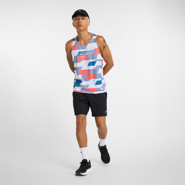 New Balance Men's United Airlines NYC Half Printed Run Singlet-1