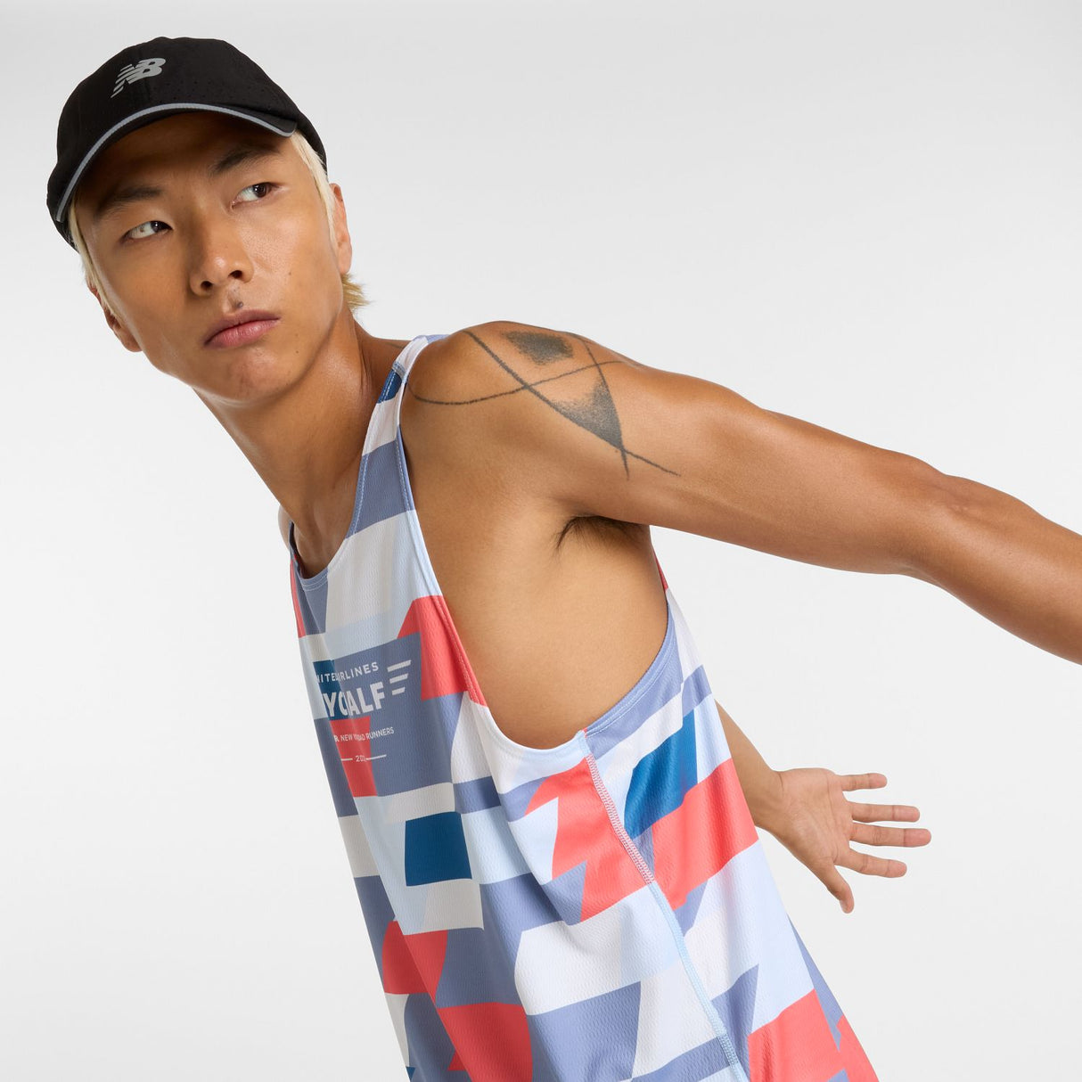 New Balance Men's United Airlines NYC Half Printed Run Singlet-2