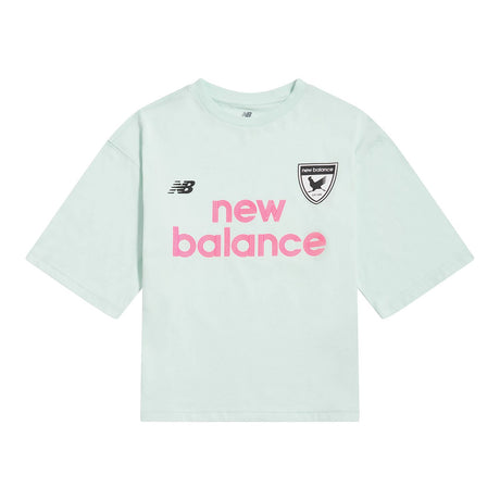 New Balance Girls' Football Badge Graphic T-Shirt-1