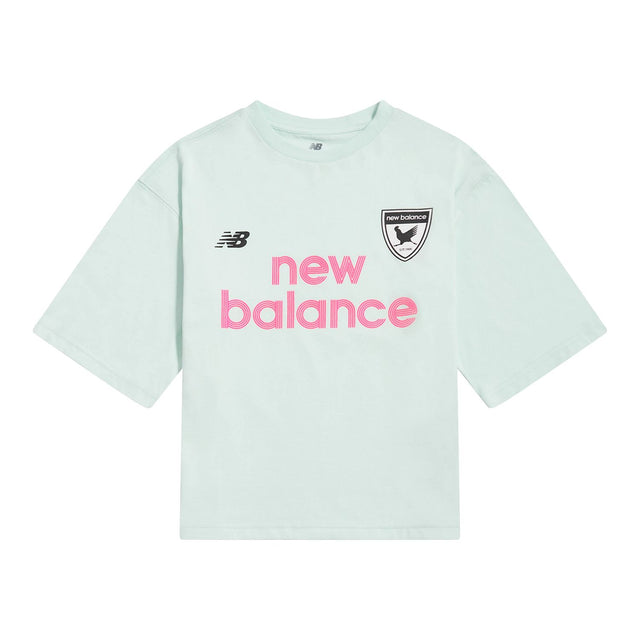 New Balance Girls' Football Badge Graphic T-Shirt-1