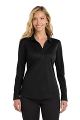 Port Authority Women's    Silk Touch     Performance Long Sleeve Polo