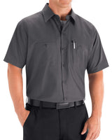 Red Kap Men's Mimix Short Sleeve Work Shirt