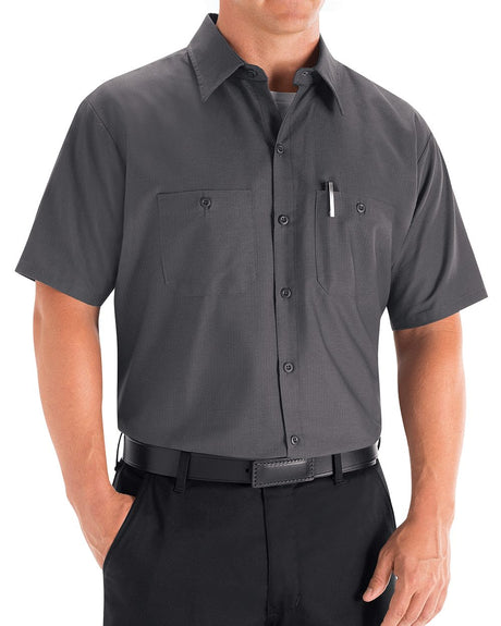 Red Kap Men's Mimix Short Sleeve Work Shirt