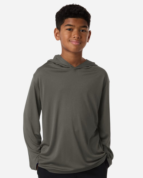 AllPro Youth Pro-Lock Performance Hooded Long Sleeve T-Shirt