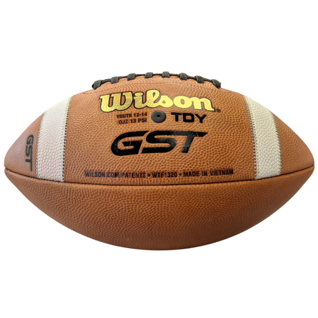 Wilson GST Tan Leather Game Football-1