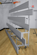 Gared 4-Row Low Rise Tip N’ Roll Spectator Bleacher