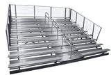 Gared 10-Row Fixed Spectator Stationary Bleacher with Aisle-1