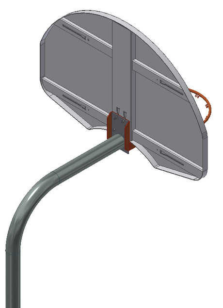 Gared 3-1/2” O.D. Unbraced Rear Mount Gooseneck Post-1