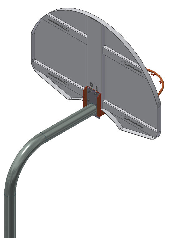 Gared 3-1/2” O.D. Unbraced Rear Mount Gooseneck Post-1