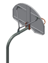 Gared 3.5" Gooseneck Post with Rear Mount Plate & Brace Kit-1
