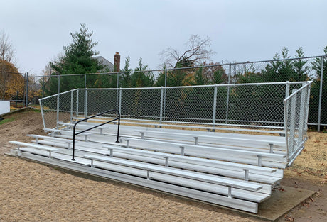 Gared 5-Row Fixed Spectator Bleacher with Aisle-2