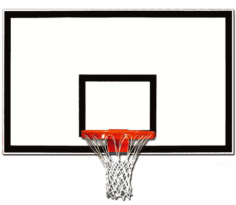 Gared Rectangular Fiberglass Backboard-1