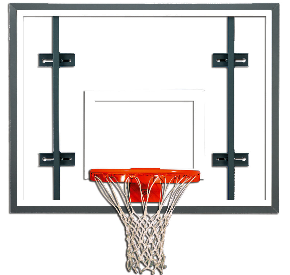 Gared 42” x 54” Auxiliary Rectangular Glass Side Court Backboard