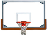 Gared 48” x  72” Tall Steel Framed Glass Backboard