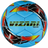 Blue Vizari Tocara premium bright colour textured hand stitched futsal soccer ball with vivid multicolored graphics.